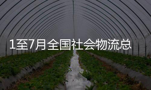 1至7月全国社会物流总额超200万亿元